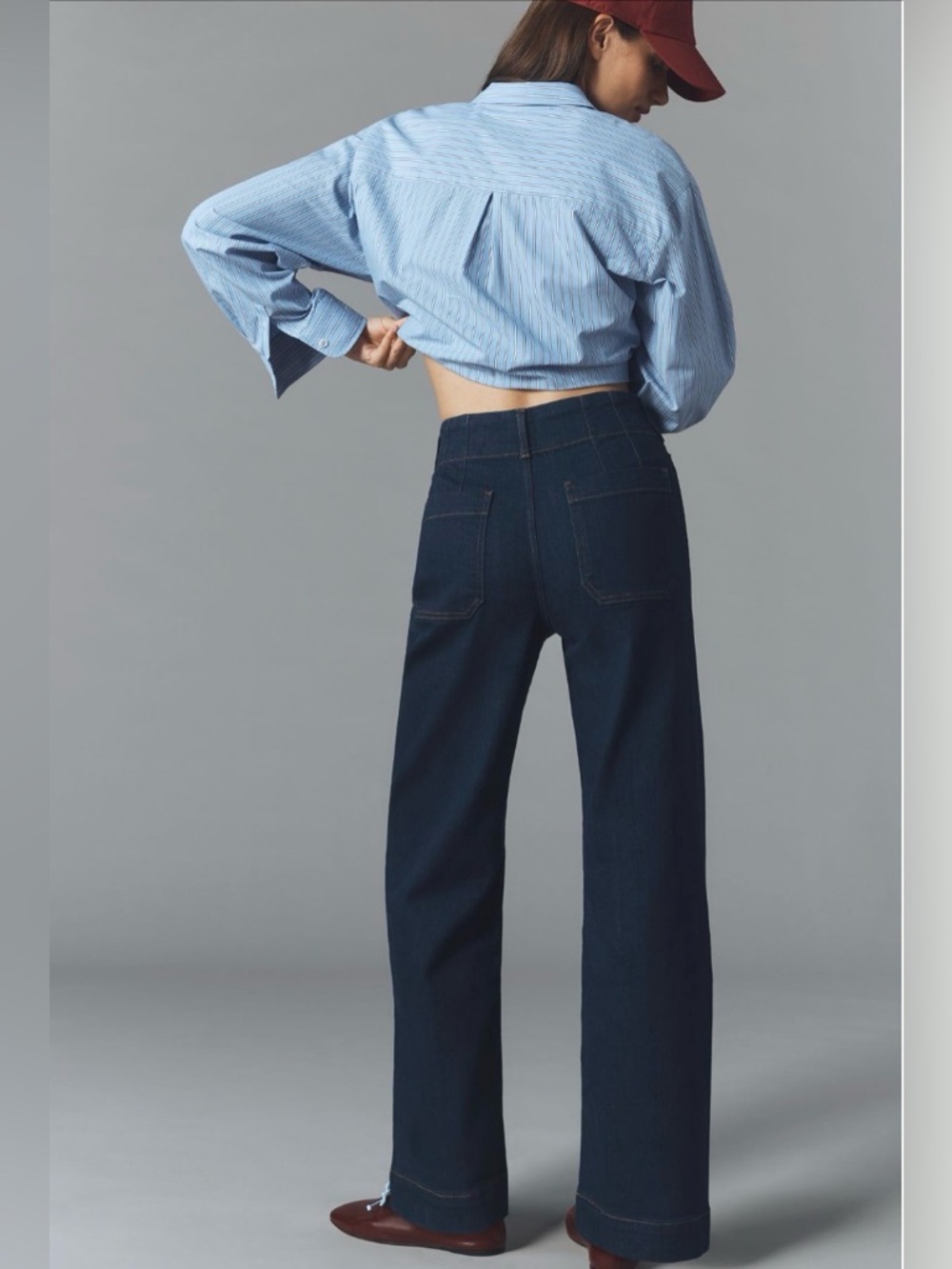 The Colette Full-Length Wide-Leg Jeans by Maeve - Picture 3 of 11